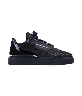 Benjamin Berner Python Cut Sneakers Zwart Bnj12090444