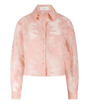 Nukus Sorrento Blouse Flower Blouses Lichtroze Nkf02024