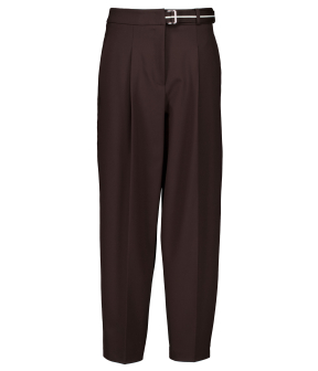 Cambio Elaine Pleat Pantalons Donkerbruin 6336 0349 02