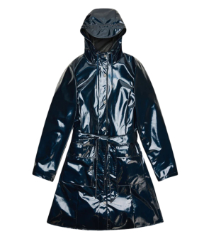 Rains Curve W Trenchcoats Blauw 18130 Curve W