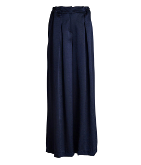 Femmes Du Sud Pt-0030 Pantalons Donkerblauw Odila Satin