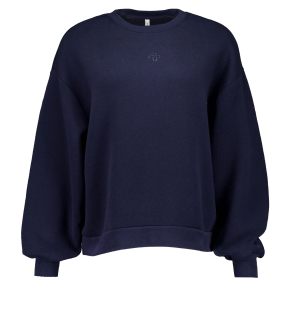 Summum Sweatshirt Soft Sweat Blouses Donkerblauw Hamburg-30413