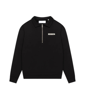 Croyez Etiquette Half-zip Sweaters Zwart Cr2-pf25-02