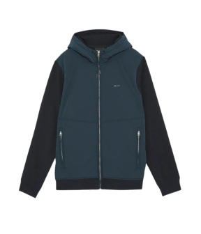 Lyle&scott Half Raglan Hybird Hoodies Donkerblauw Ml2330v