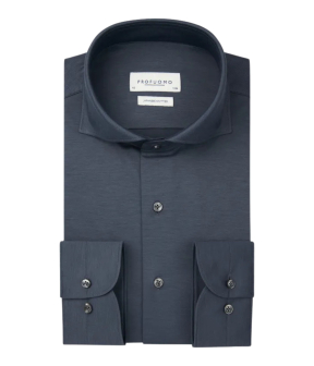 Profuomo  Lange Mouw Overhemden Blauw Ppwh30026