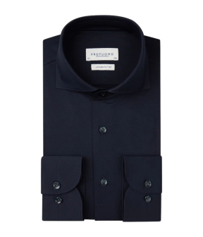 Profuomo X-cutaway Lange Mouw Overhemden Donkerblauw Pp2h00008