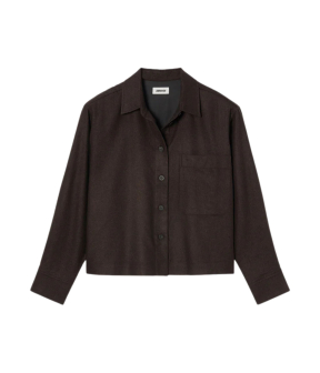 Zenggi  Blouses Donkerbruin W04-1002 436