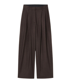 Zenggi  Pantalons Donkerbruin W05-1003 436