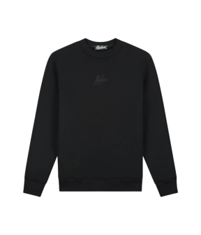 Malelions Stripe Signature Sweaters Zwart Mm1-aw25-05