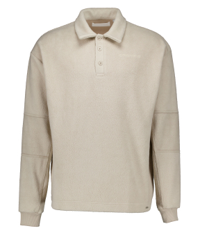 Croyez Fleece Polo Sweater Sweaters Zand Cr1-fw25-13
