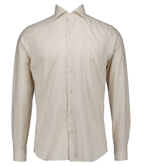 Xacus Washed Shirt Lange Mouw Overhemden Ecru 721ml/91175