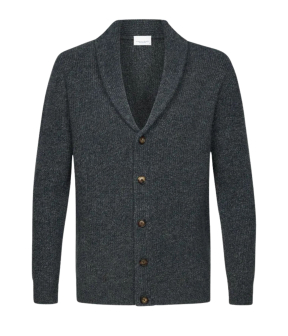 Profuomo  Lange Mouw Overhemden Donkerblauw Ppwj30032