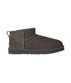 Ugg M Classic Ultra Mini Enkellaarzen Donkergrijs 1137391