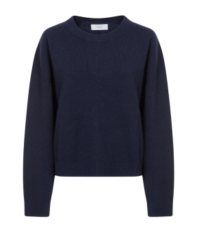 Âme Antwerp Round Neck Knitted Sweater Sweaters Donkerblauw Murielle