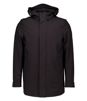 Woolrich Soft Shell Barrow Mac Coat  Zwart Cfwoou2017mrut3496