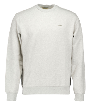 Woolrich Logo Interlock Crewneck  Lichtgrijs Cfwosw2000mrut5195