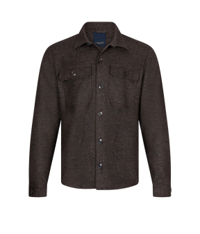 Cavallaro Zento Overshirt Overshirts Donkerbruin 123255017