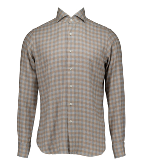 Xacus Washed Shirt Lange Mouw Overhemden Beige 721ml/91338