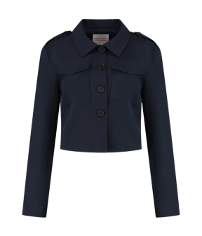 Studio Amaya 254-9 Jackets Donkerblauw Snow
