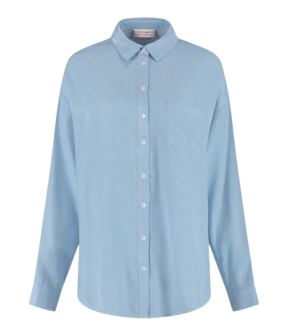 Studio Amaya 254-12 Blouses Lichtblauw Daphne
