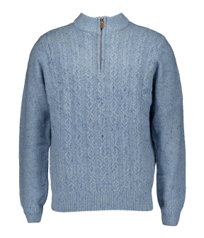 Fynch Hatton Zip Troyer  Blauw 1510360