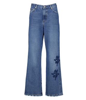 Olaf Monogram Denim Pant Jeans Blauw W220402