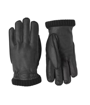 Hestra Deerskin Primaloft Rib Handschoenen Zwart 20210