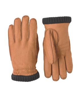 Hestra Deerskin Primaloft Rib Handschoenen Cognac 20210