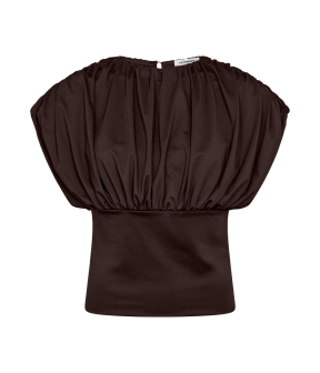 Co Couture Cattiacc Tops Donkerbruin 35667