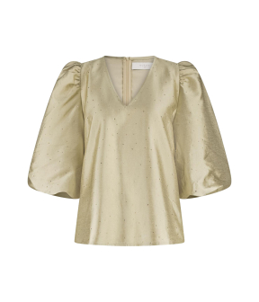 Nukus Delilah Blouse Strass  Goud Nkf02002