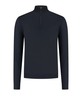 Malelions Premium Merino Half Zip  Donkerblauw Mp1-aw25-05