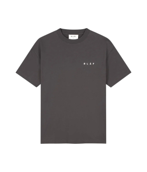 Olaf Crafted Face Tee T-shirts Donkergrijs M230102