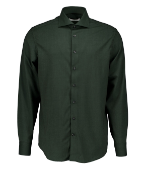 John Miller 5710412 Lange Mouw Overhemden Donkergroen 5710412