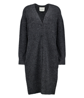Closed Cardigan Long Vesten Donkergrijs C96436-98c-22