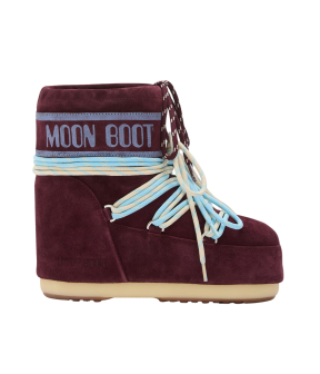 Moon Boot Mb Icon Low Suede Laces Boots Bordeaux 80d1409670