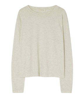 American Vintage Ypawood Longsleeves Lichtgrijs Ypa02be26