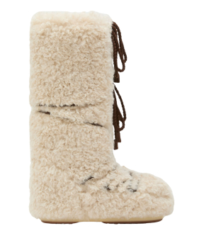 Moon Boot Mb Icon Curly Extra Boots Ecru 80d1403070