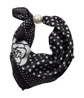 Co Couture Pearlcc Sjaals Zwart 39069 Black Dot