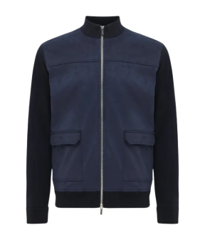 Gentiluomo Jacket Zip Ls Jackets Donkerblauw K4173-263