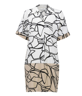 Joseph Ribkoff Lds Dress Jurken Ecru 261087