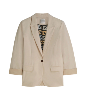Summum Blazer Cotton Blend  Beige 1s1299-12365