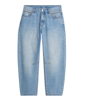 Summum Jeans Cocoon Leg Vintage Cotton Twill Jeans Blauw 4s2746-5169