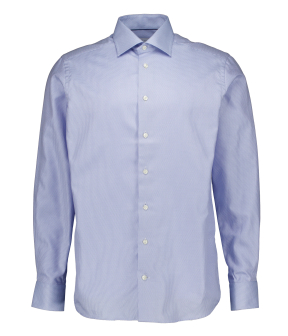 Eton Semi Solid Signature Twill Shirt Lange Mouw Overhemden Lichtblauw 100015103