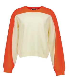 Essentiel Antwerp Bicolour Knit Pullover  Off White Joto