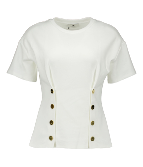 Elisabetta Franchi Women's T-shirt T-shirts Ecru Ma00461e2