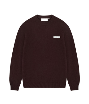 Croyez Etiquette Knit Sweater Sweaters Bordeaux Cra20026001