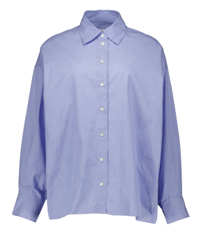 Closed Cape Shirt Blouses Lichtblauw C94619-24p-22