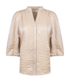 Nukus Rosie Blouse Shiny  Zand Nks02140