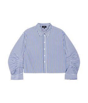 Alix The Label Ladies Woven Fancy Striped Blouse Blouses Blauw 2602909630