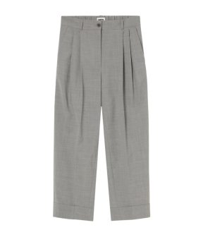 Zenggi Cool Wool Zoe Turn Up Pants Pantalons Lichtgrijs X05-1014 649